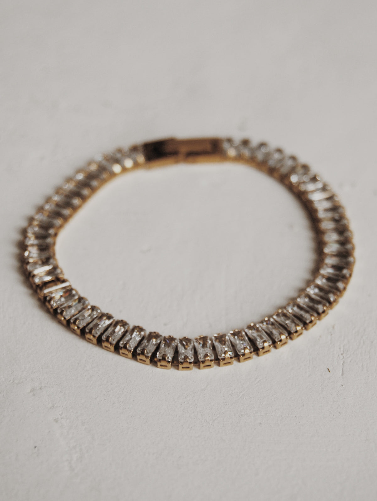 Frosted Baguette Tennis Bracelet