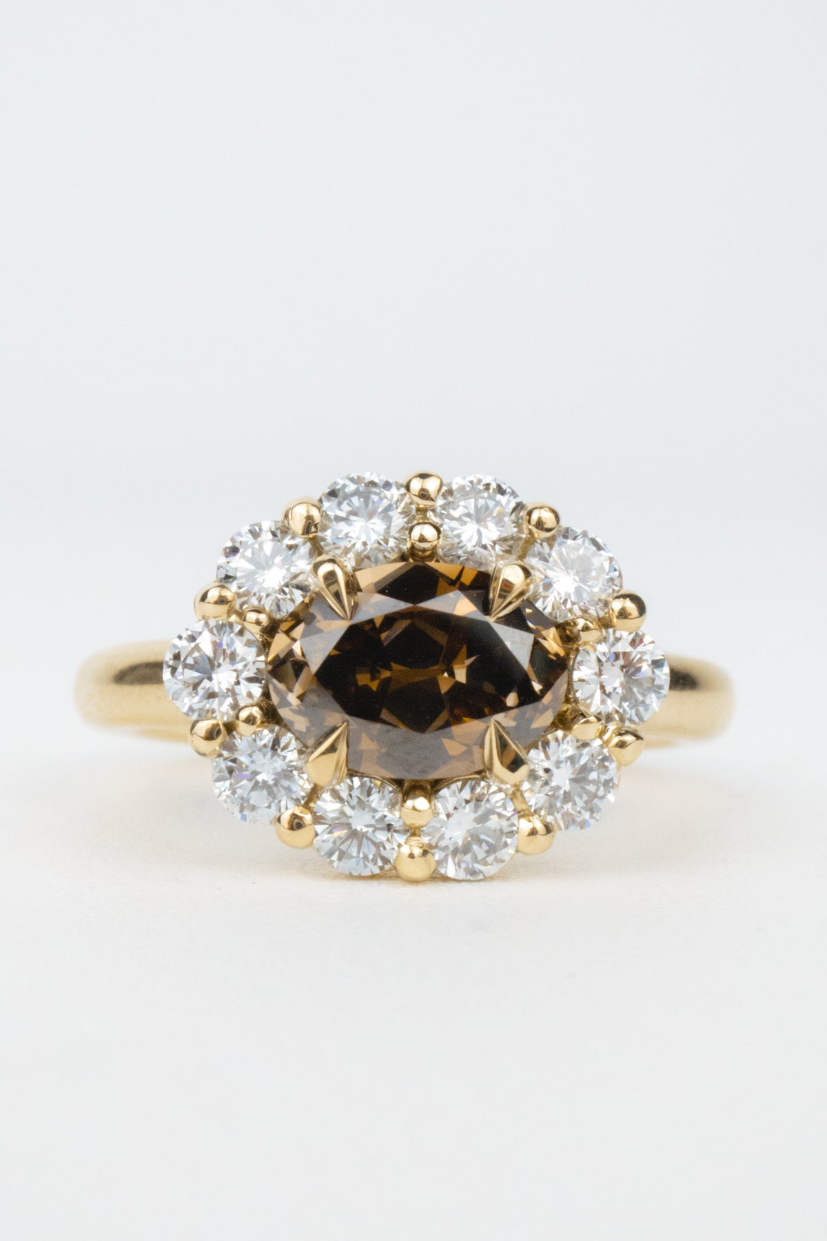 Iverson Engagement Ring- 2.2ctw Brown Diamond