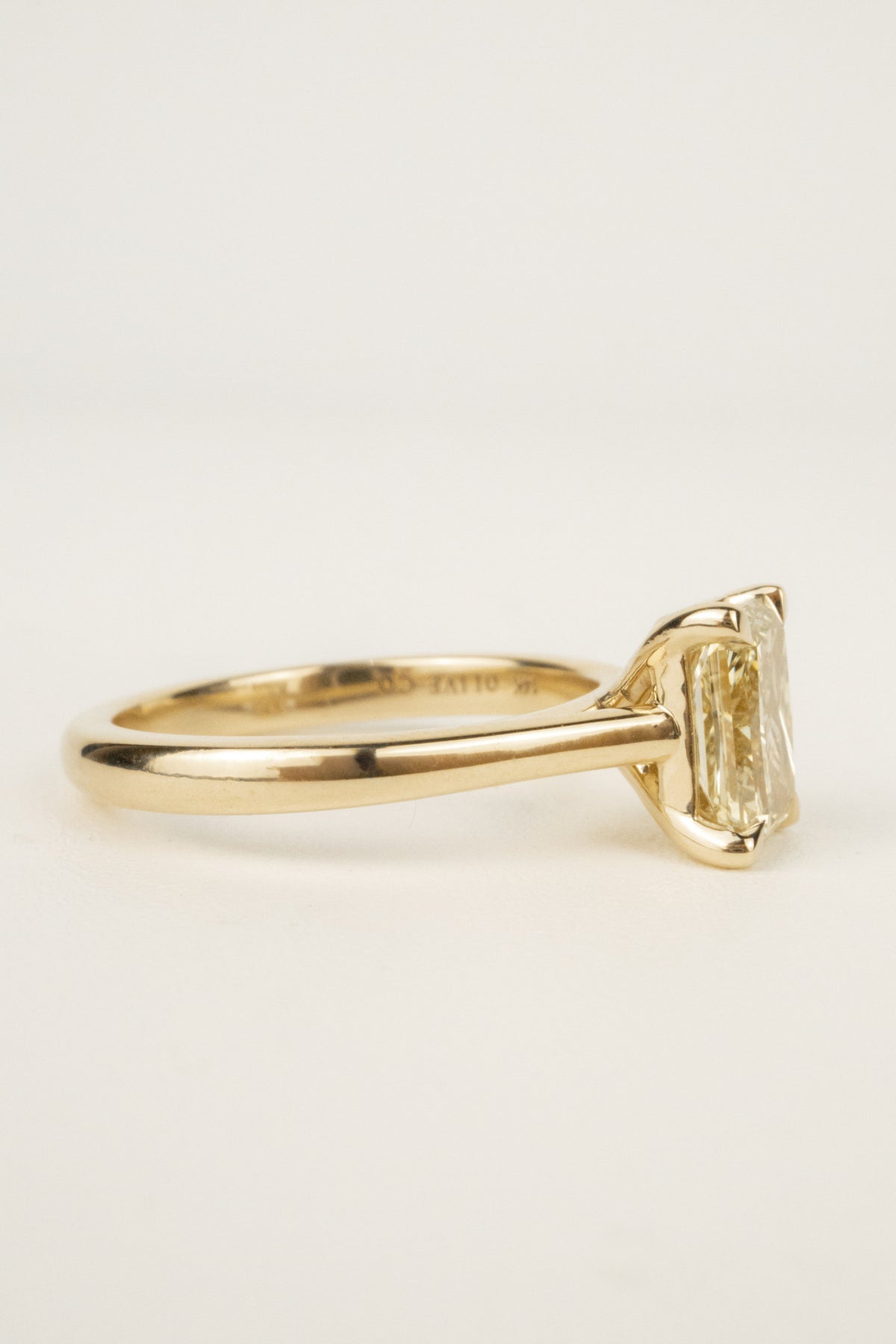 Piper Engagement Ring- 1.5ct Yellow Radiant