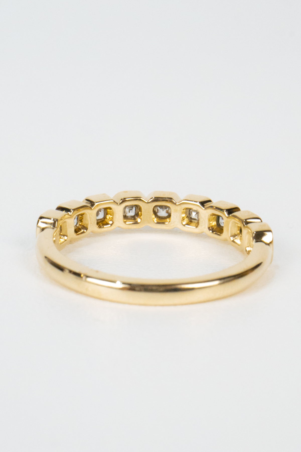 Palmer Asscher Bezel Wedding Band