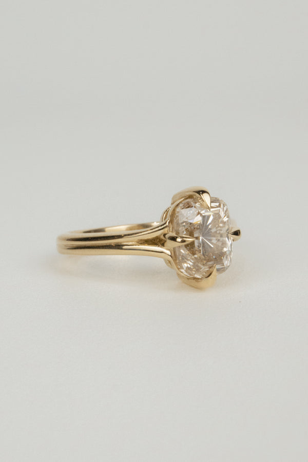 Sylvie Engagement Ring (Modified)- 2.7ct Specialty Champagne Cushion