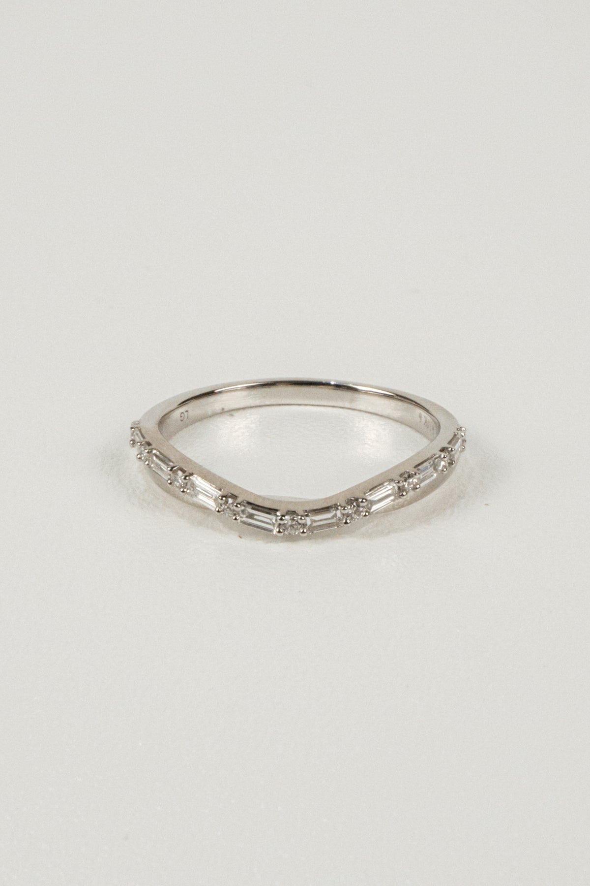 Everette Wedding Band - White Gold