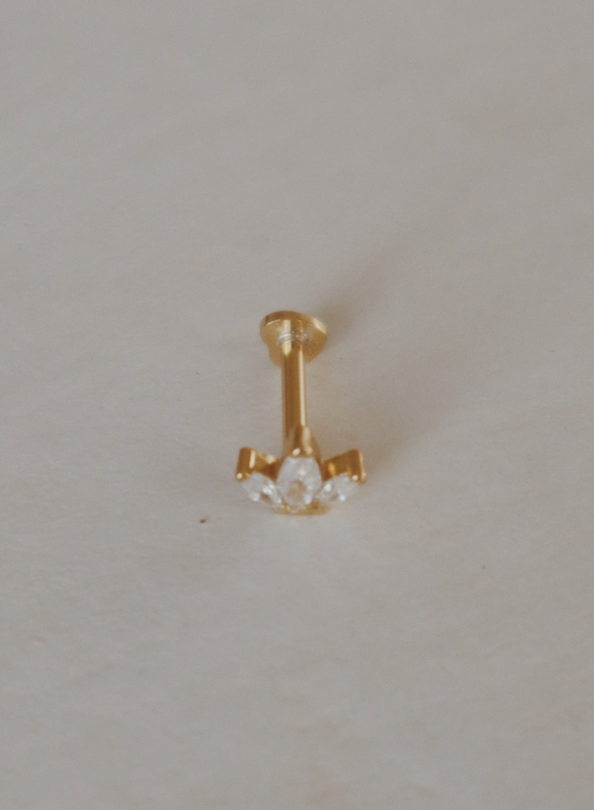 Marquise Lotus Cartilage Stud