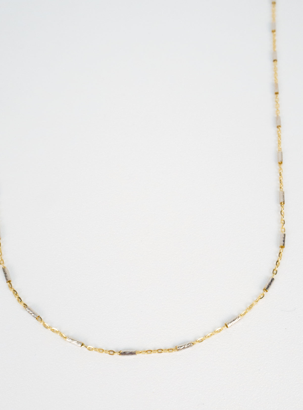 10K Sage Mixed Metal Necklace