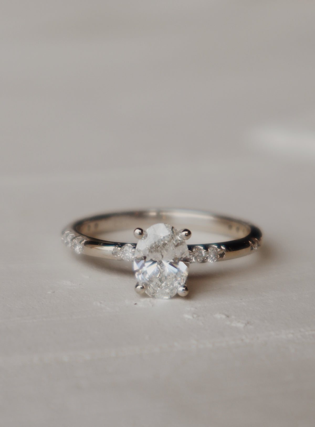 Bryn Oval Solitaire Engagement Ring- 0.72 CT