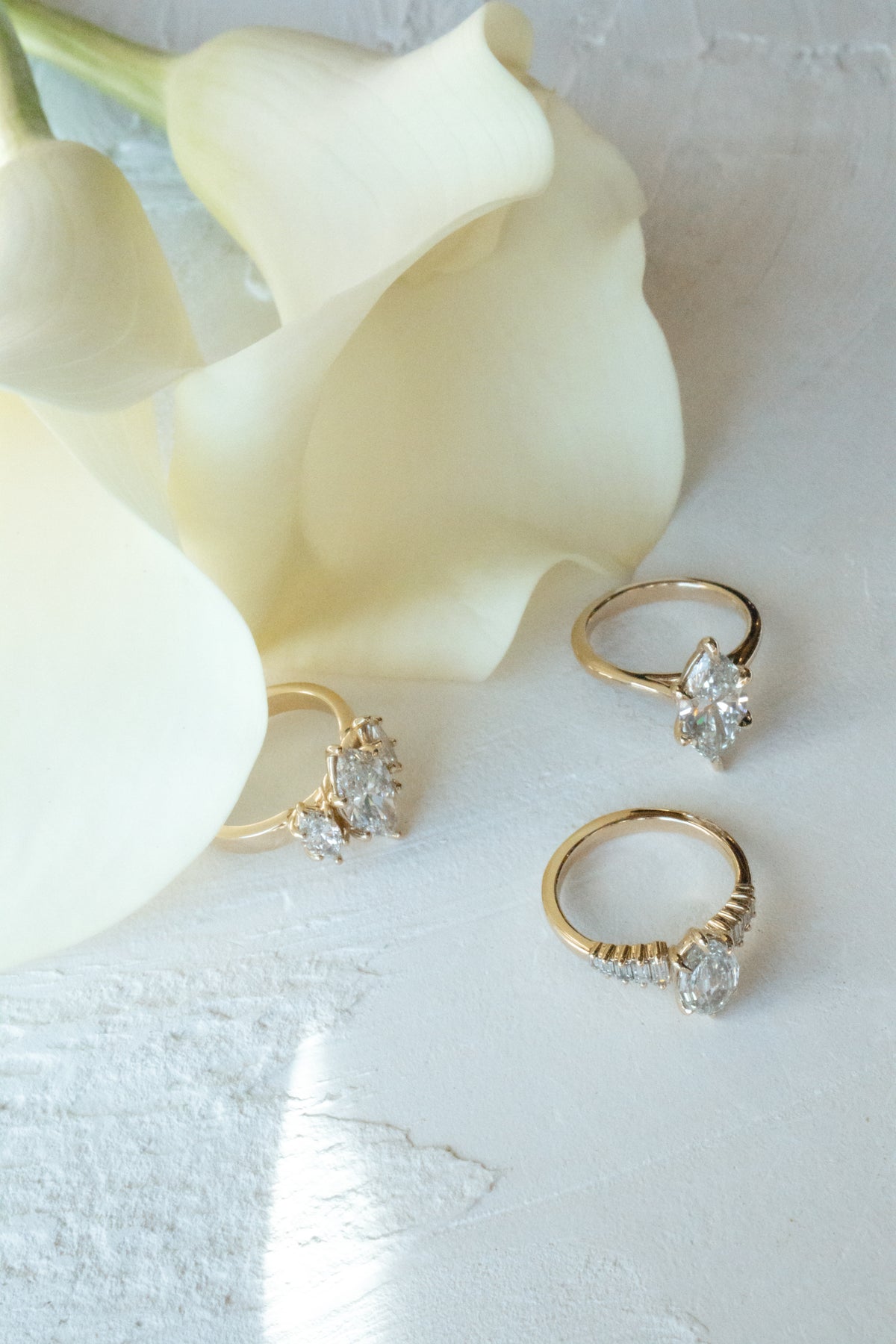 Monroe Step Cut Oval Engagement Ring