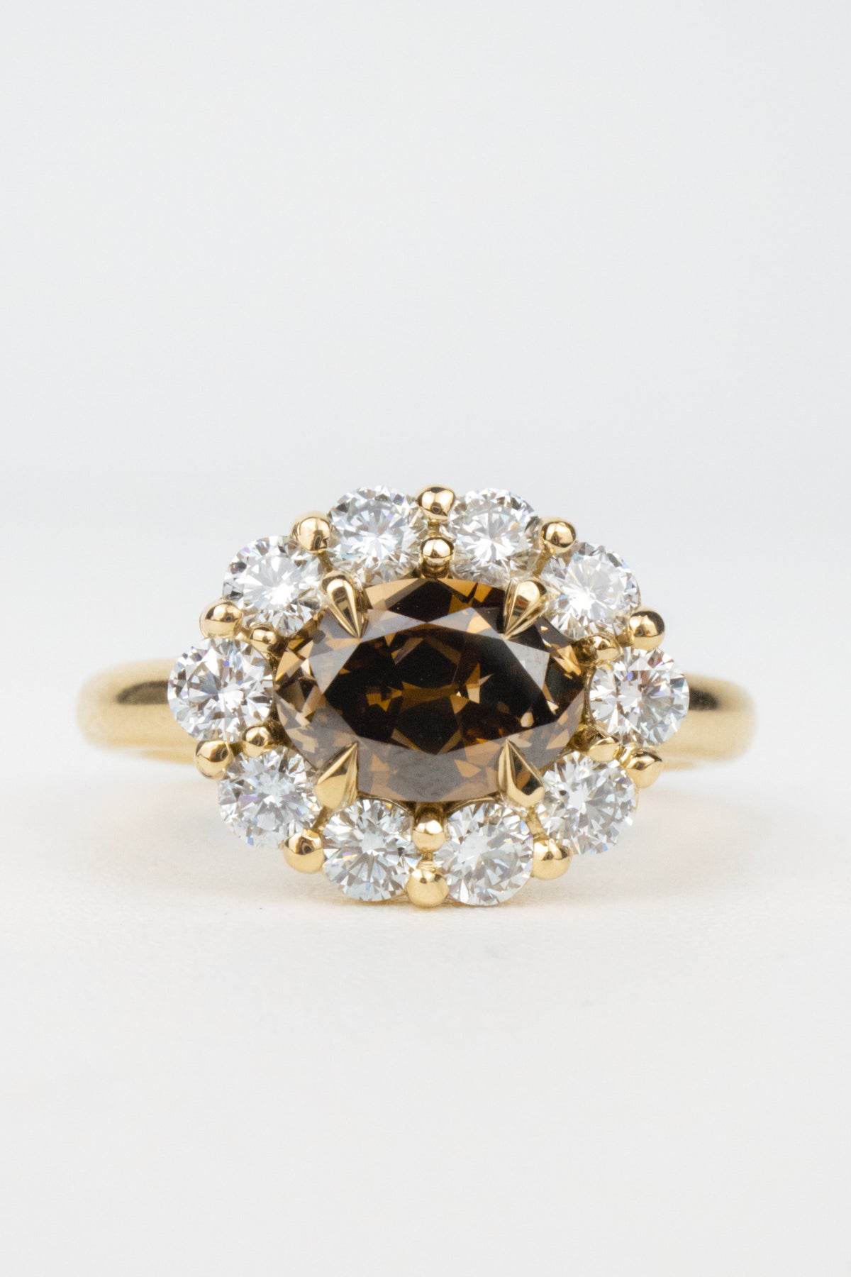 Iverson Engagement Ring- 2.2ctw Brown Diamond