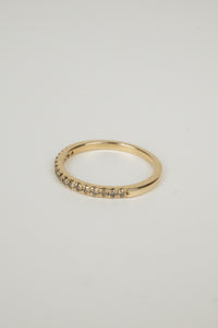 Honey Wedding Band- Champagne Diamonds