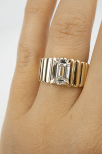 Elizabeth Engagement Ring- 2ct Emerald-Cut