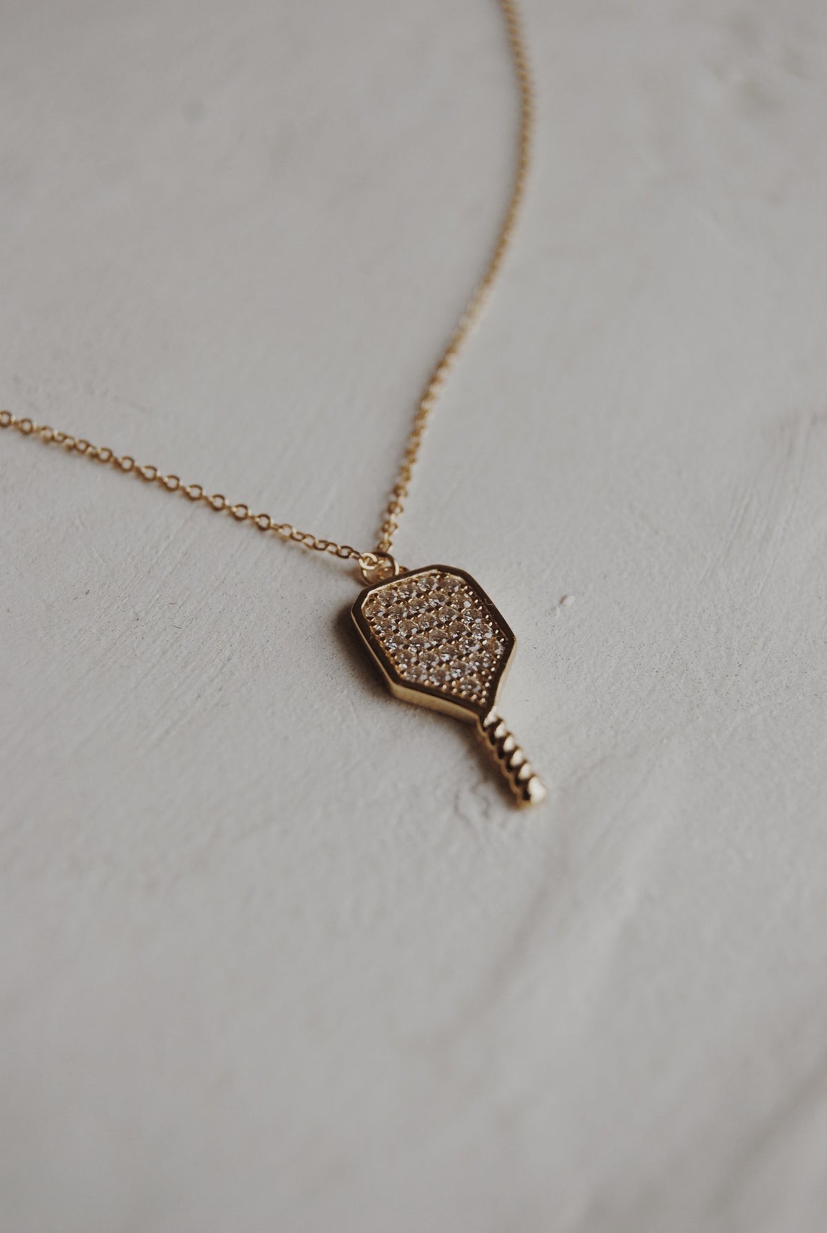 14K Vermeil Pickleball Necklace