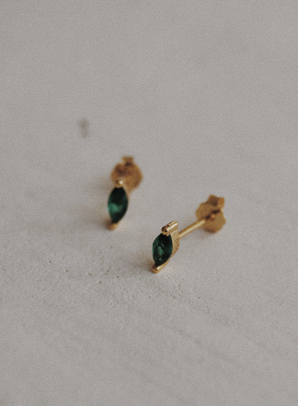 Marquise Emerald Earrings