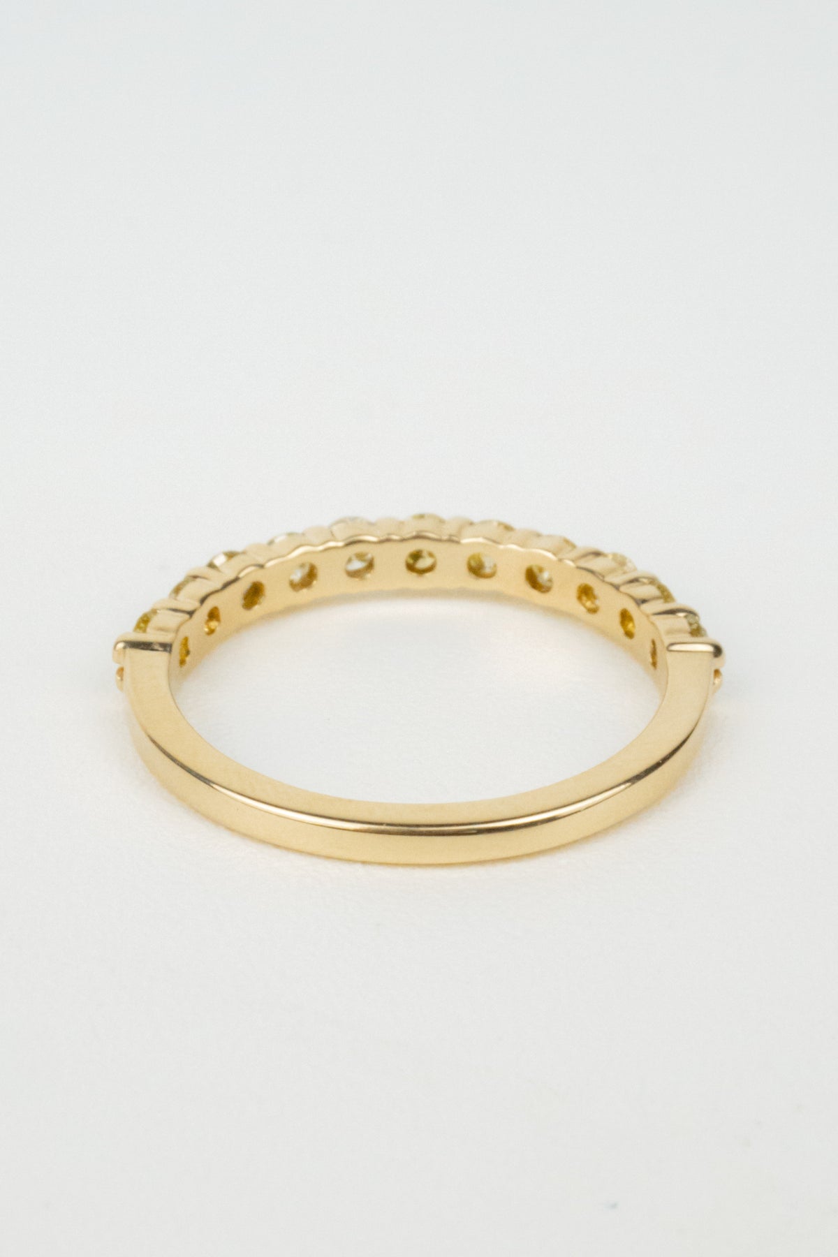 Margot Wedding Band- Yellow Diamonds