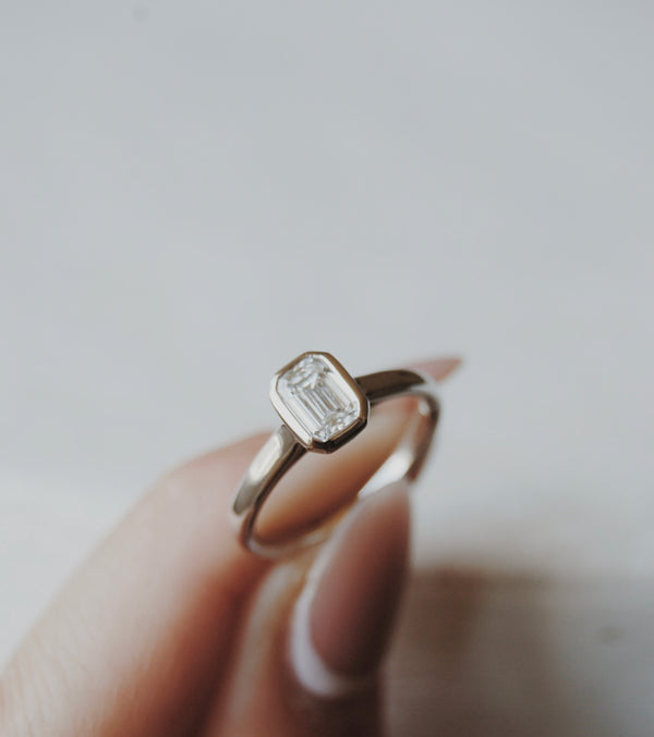 Maverick Engagement Ring- 0.7ct Emerald-Cut