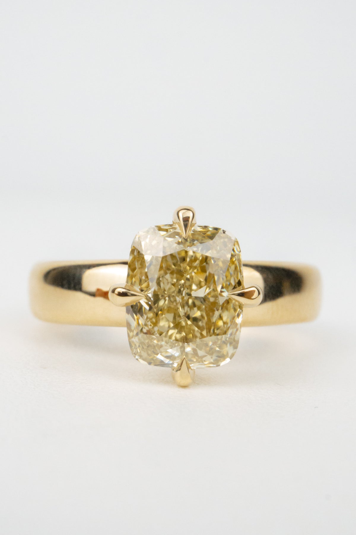 Blair Engagement Ring- 2ct Yellow Cushion