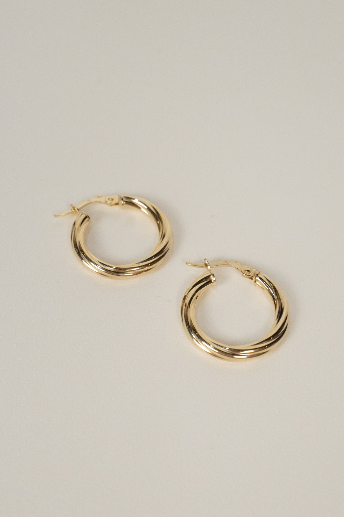 10K June Hoop Earrings