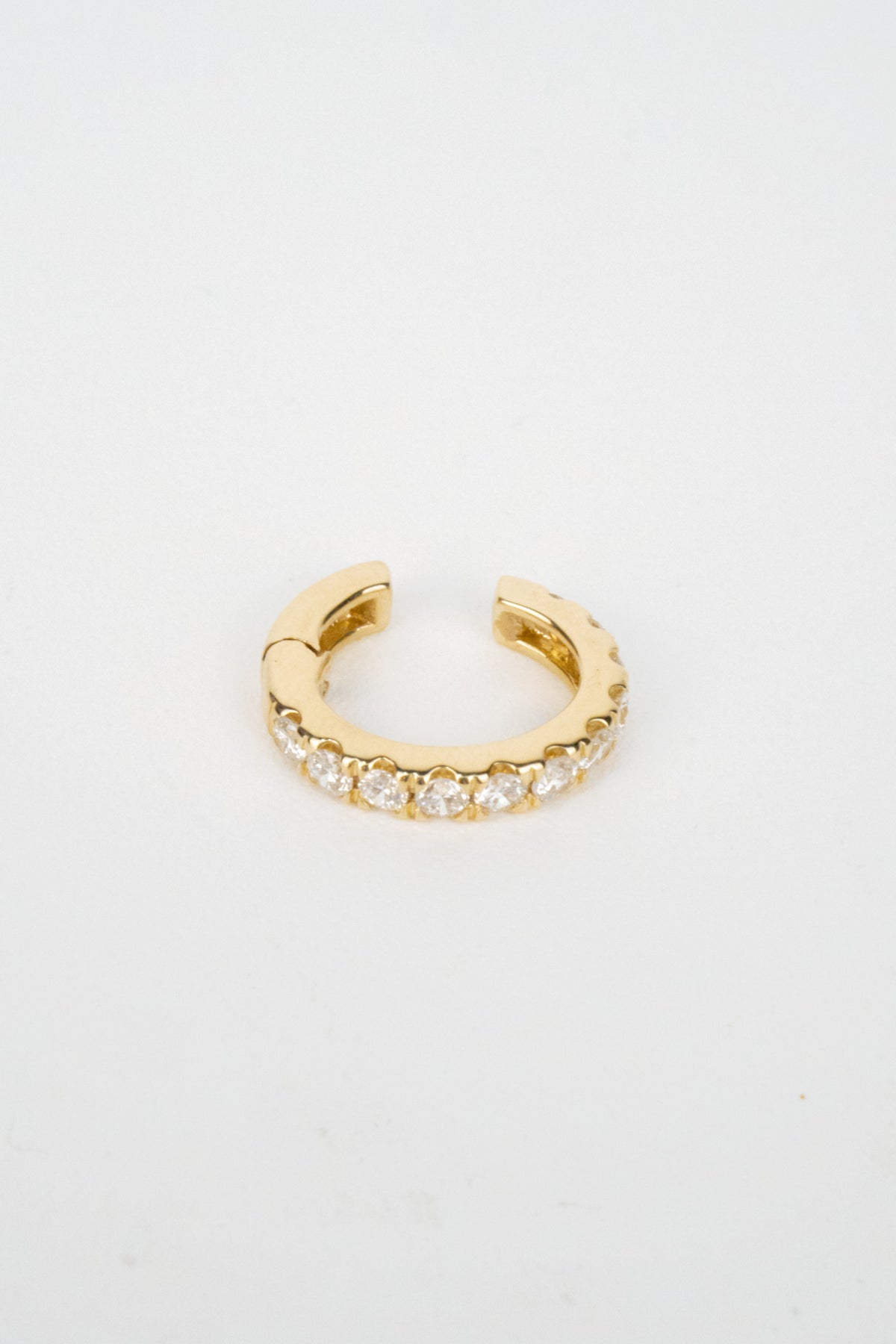 10K Nelle Diamond Ear Cuff- 0.35ctw Laboratory Grown Diamond Rounds