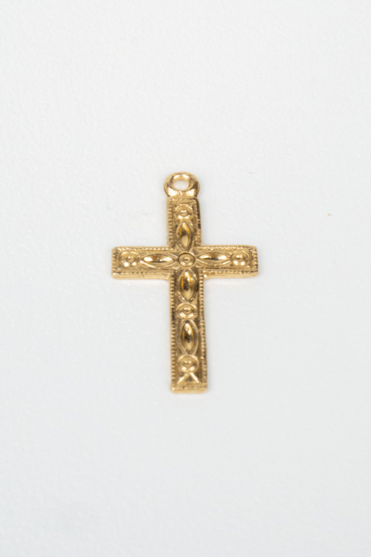 14K Cross Charm