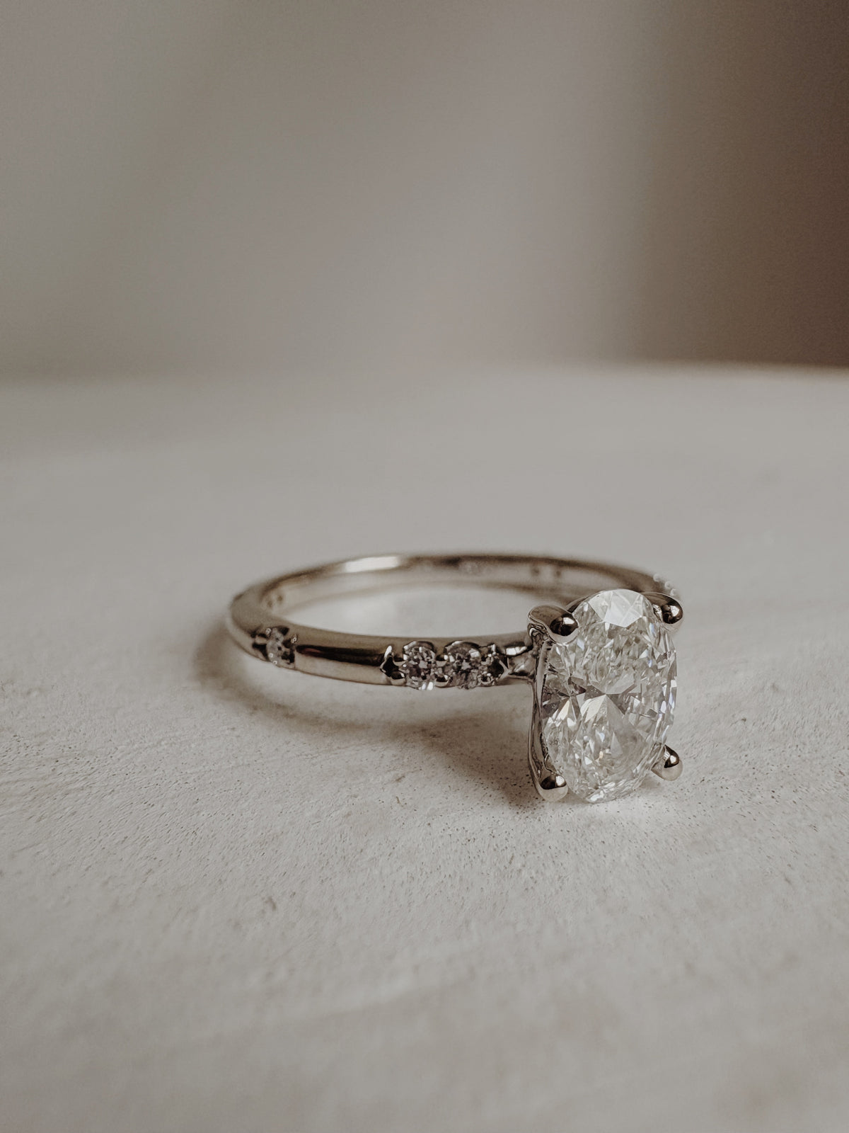 Bryn Oval Solitaire Engagement Ring- 0.72 CT
