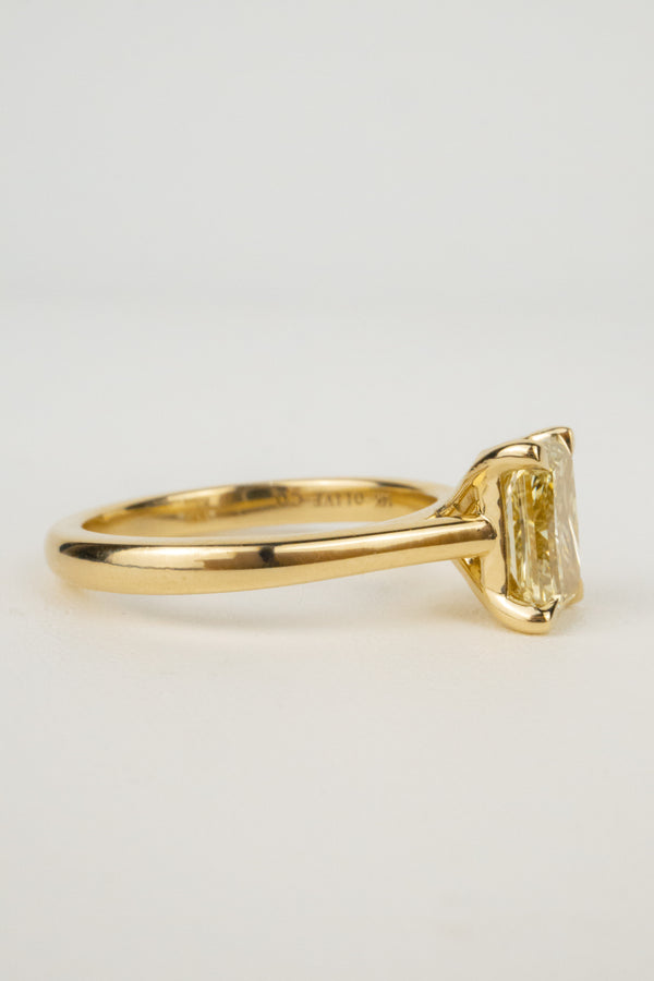 Piper Engagement Ring- 1.5ct Yellow Radiant
