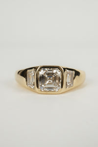 Rowan Engagement Ring- Asscher Signet 1.75ctw