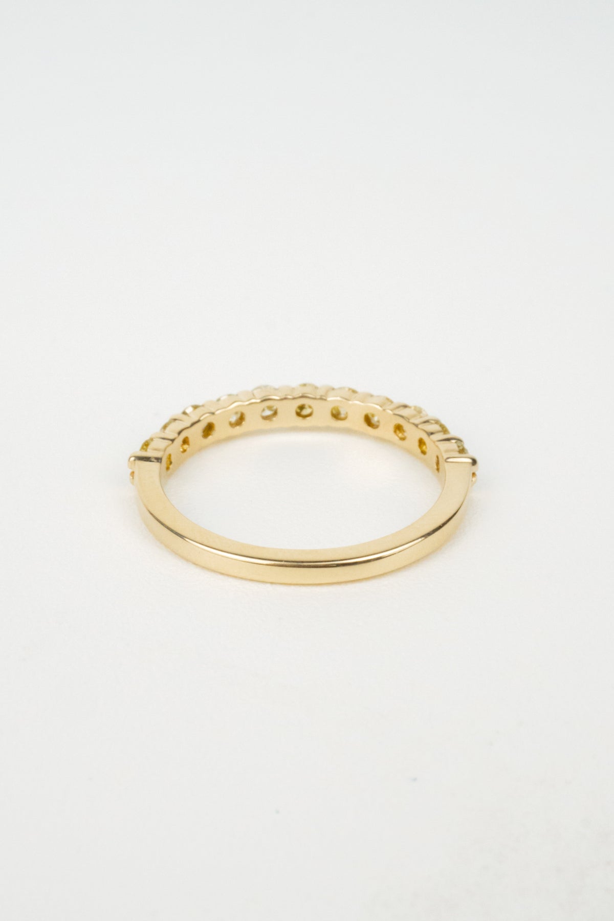Margot Wedding Band- Yellow Diamonds