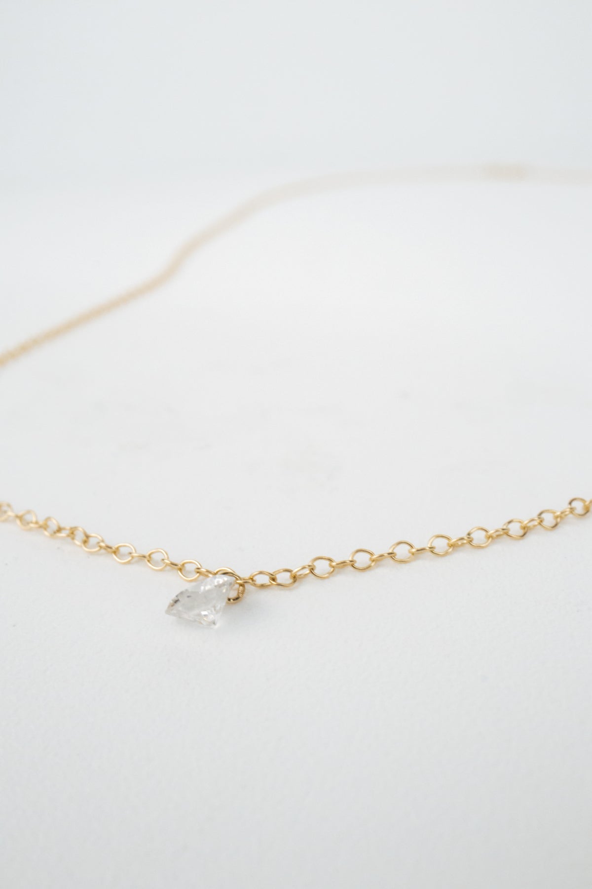 10K Marcel Floating Diamond Necklace