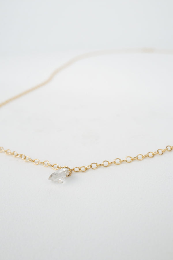 10K Marcel Floating Diamond Necklace