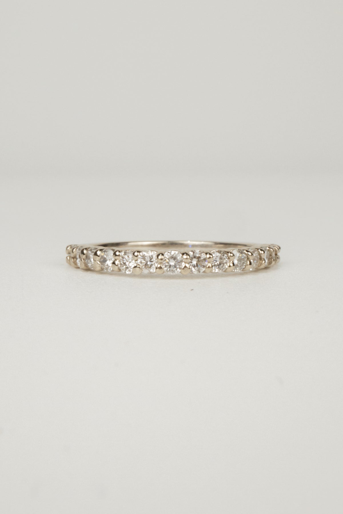 Quin Wedding Band- White Gold