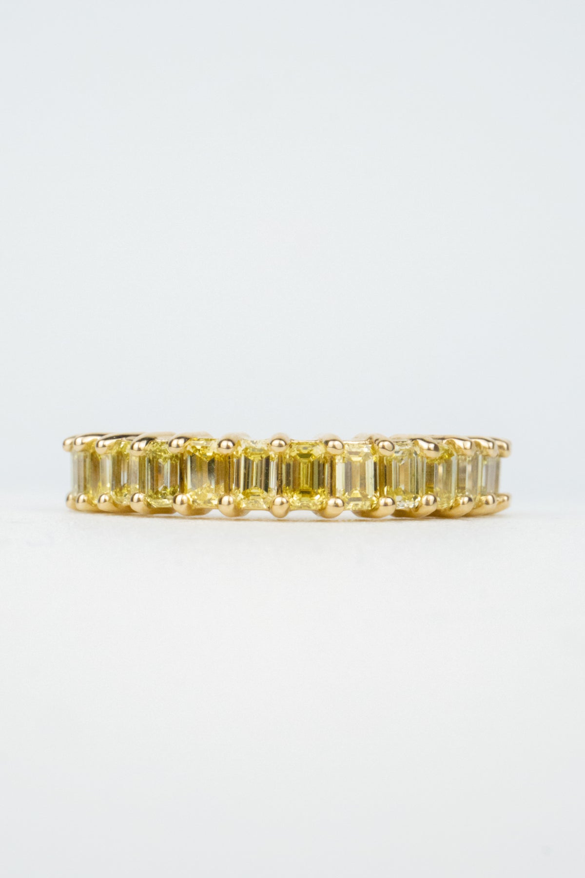Millie Wedding Band- Yellow Diamonds
