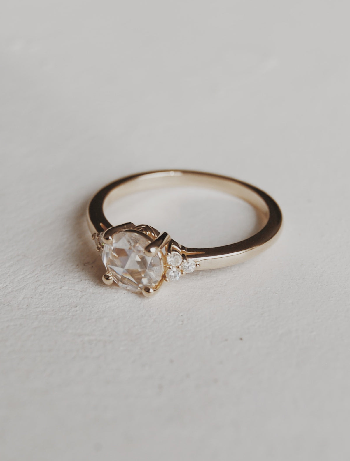 Poppy Rose-Cut Engagement Ring