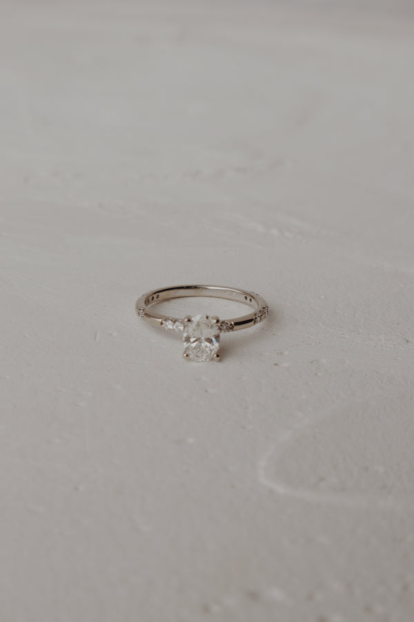 Bryn Oval Solitaire Engagement Ring- 0.72 CT