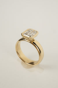 Quinton Engagement Ring- 2ct Emerald