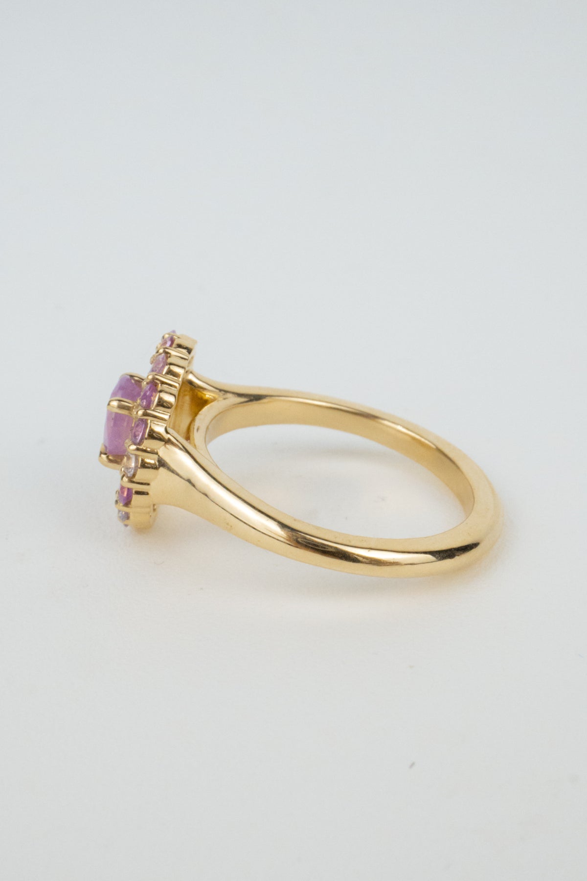 Nadine Engagement Ring- 1.35 ctw Natural Pink Sapphires