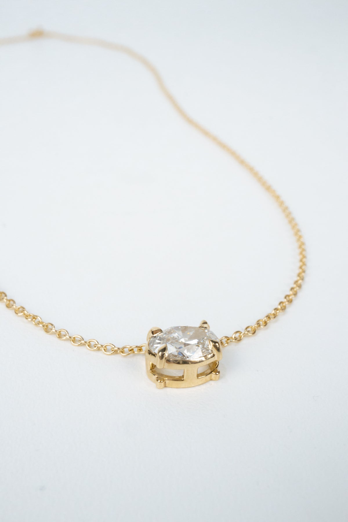 Penn Diamond Necklace- 1ct Oval