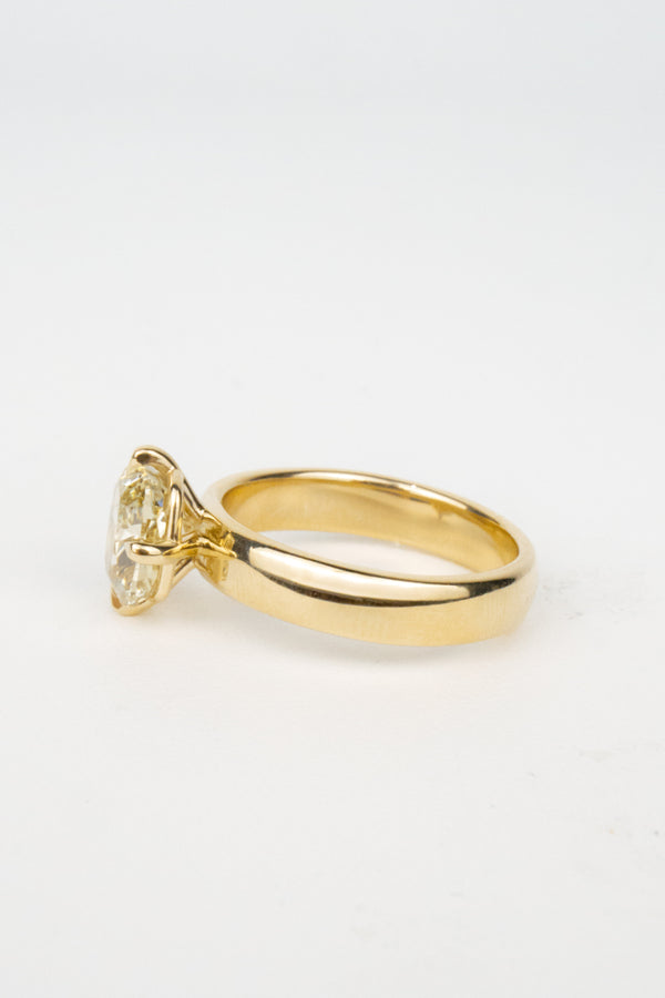 Blair Engagement Ring- 2ct Yellow Cushion