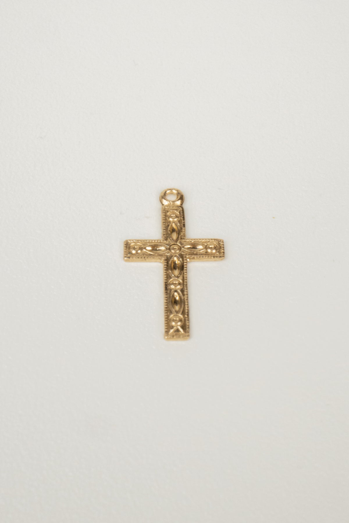 14K Cross Charm