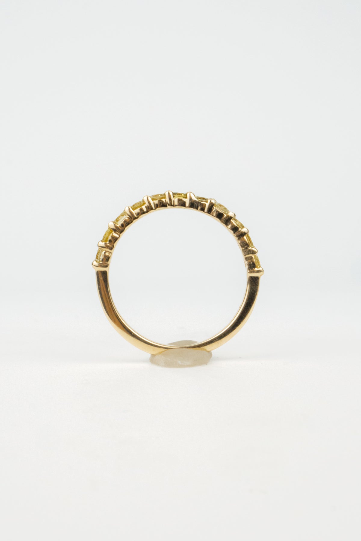 Margot Wedding Band- Yellow Diamonds