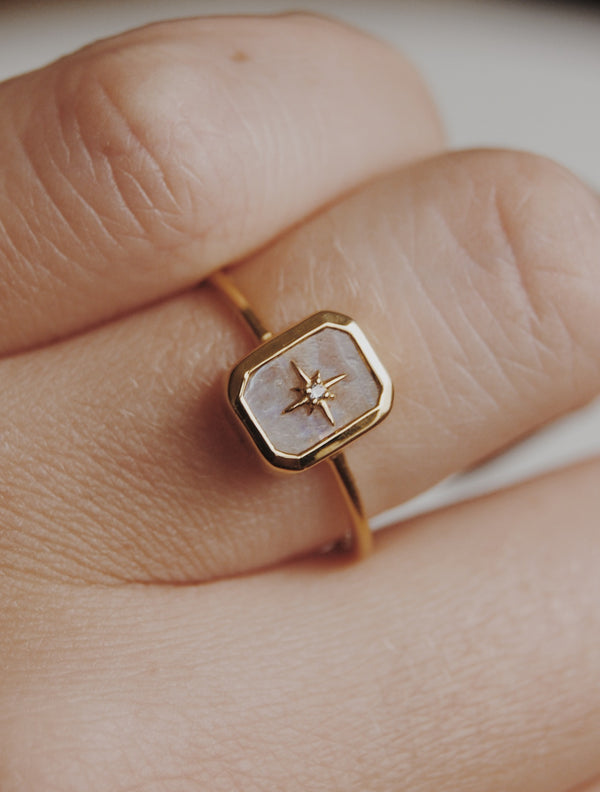 Evermore Moonstone Vermeil Ring