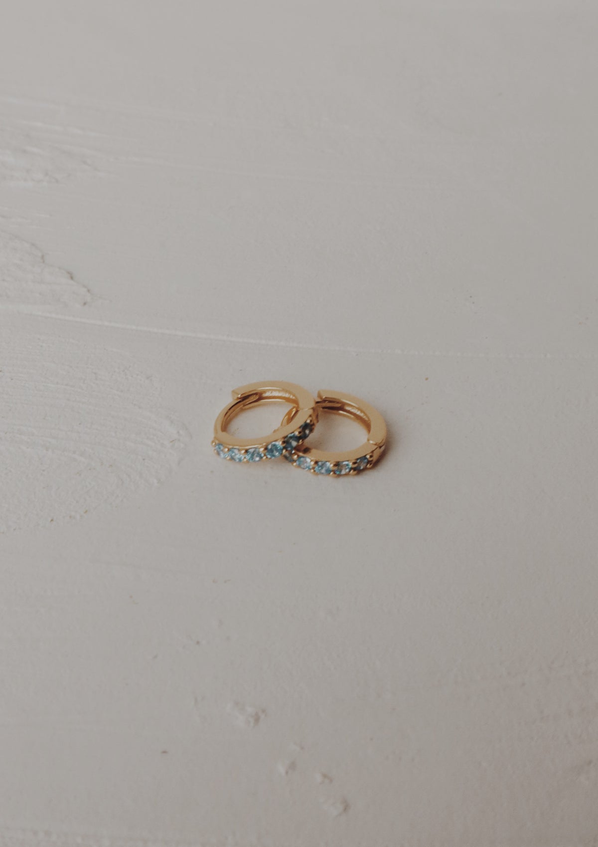 November Blues Huggie Hoop Earrings