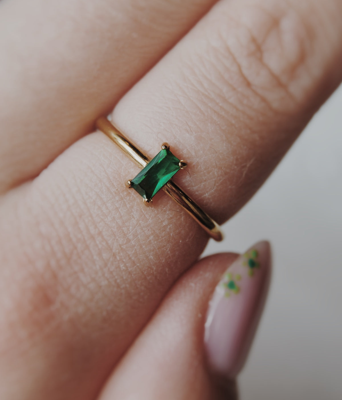 Azuriah Emerald Ring