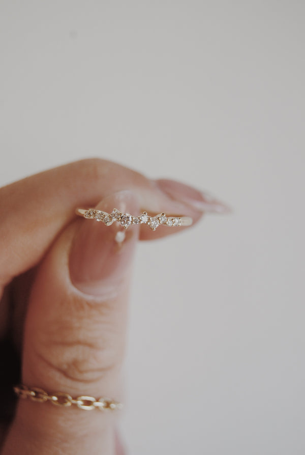 Diamond Confetti Wedding Ring