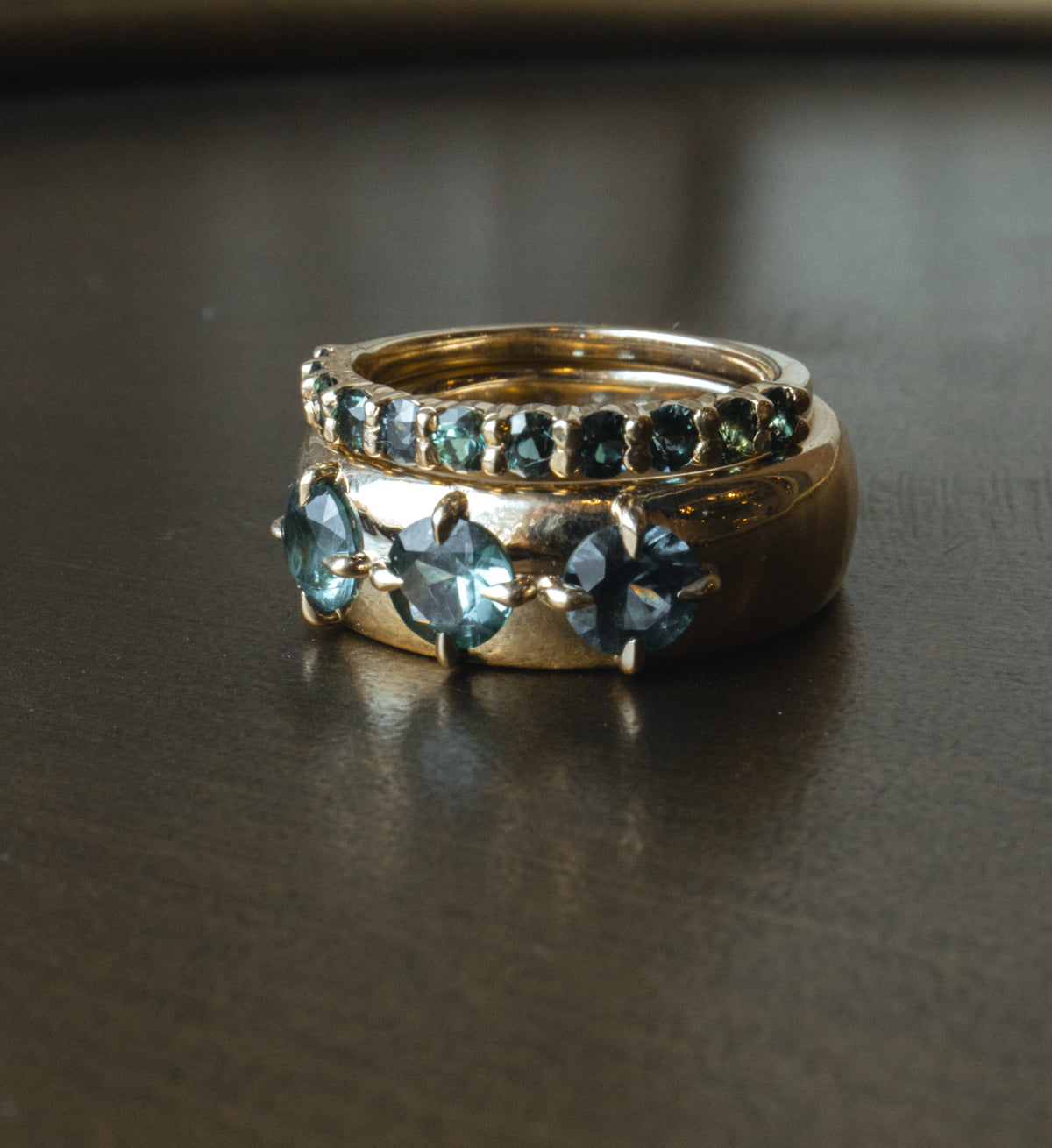 Halston Engagement Ring- 1.9ctw Natural Sapphires