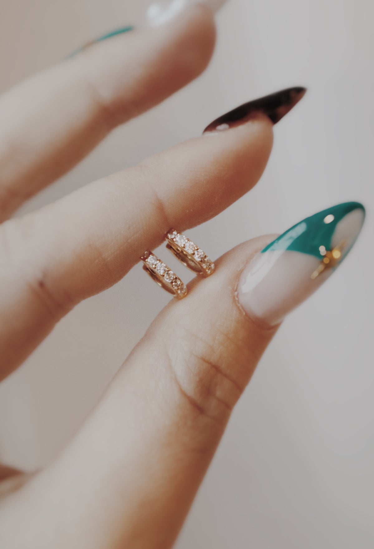 Odellia Huggie Hoop Earrings