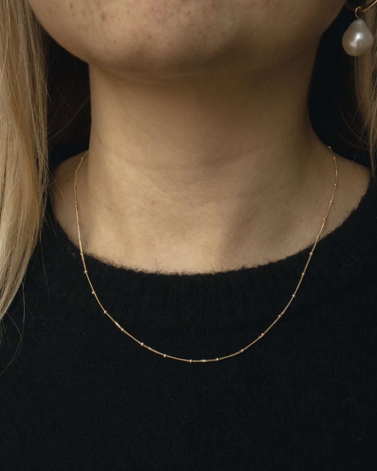 10k Satellite Chain Necklace