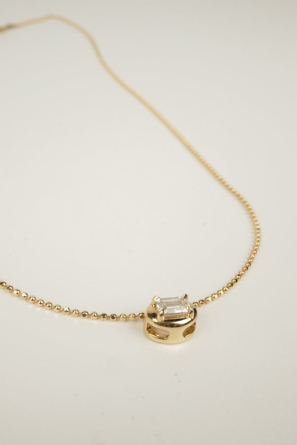 Archie Diamond Necklace- Slider Pendant 0.4ct