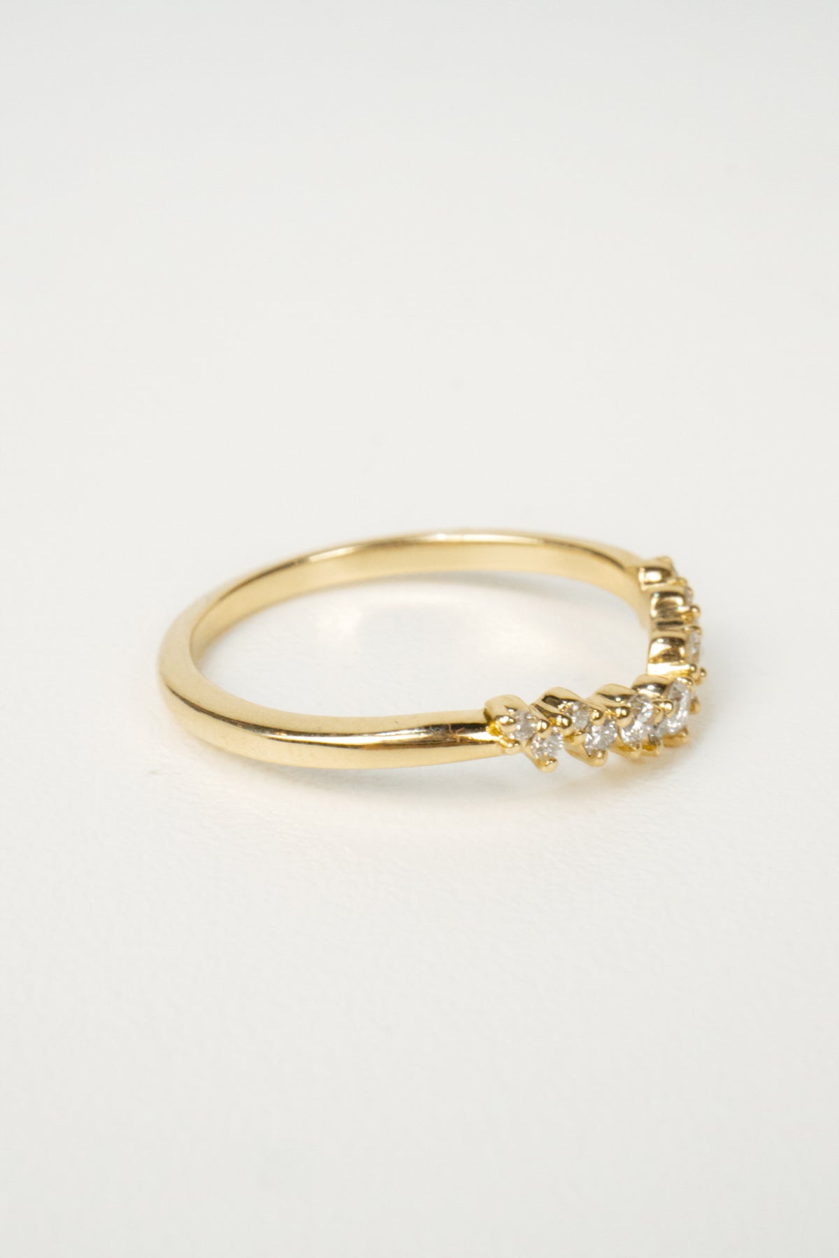 Austyn Contour Wedding Band- Yellow Gold