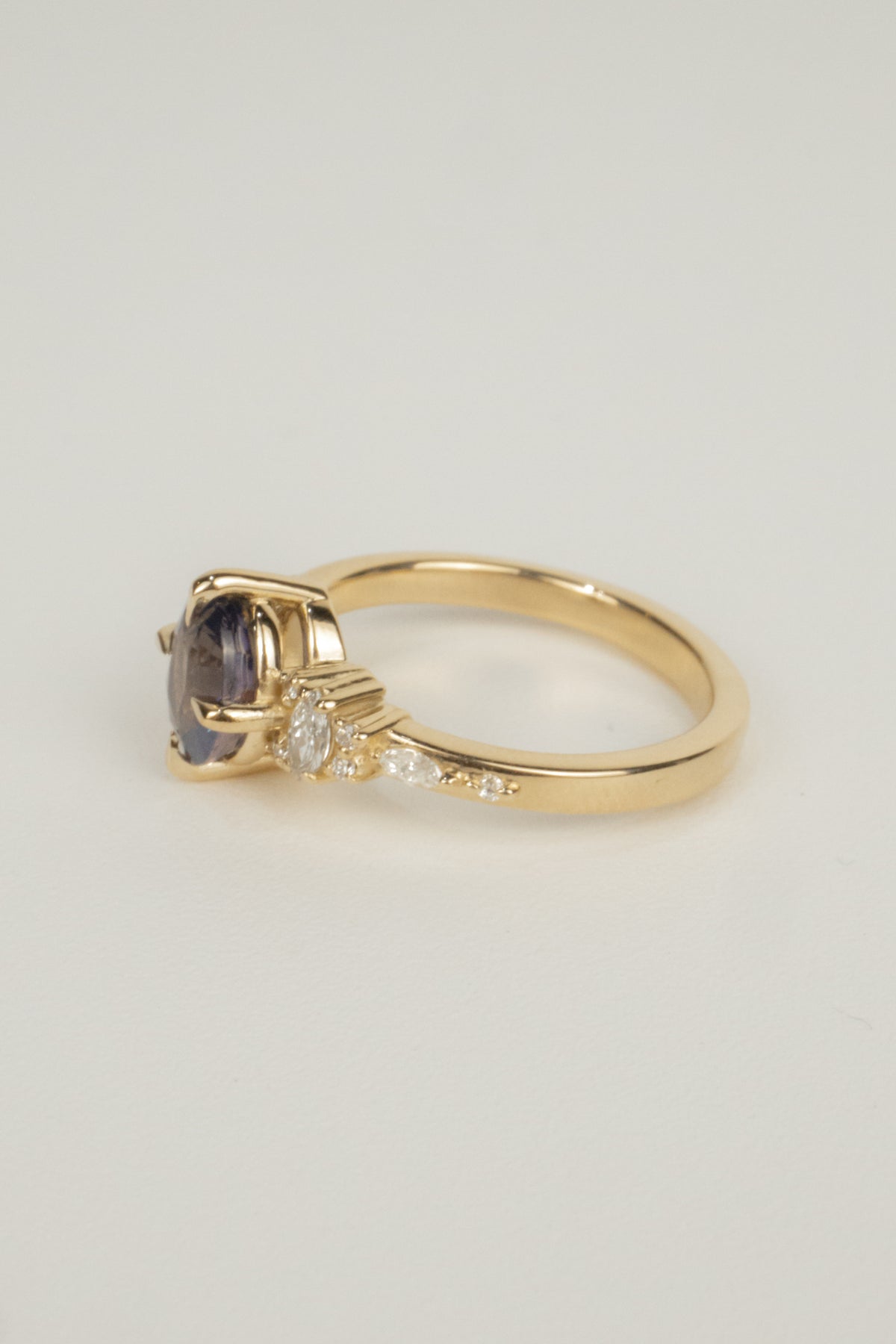 Madeline Engagement Ring- 1.70ct Oval Sri Lanka Sapphire