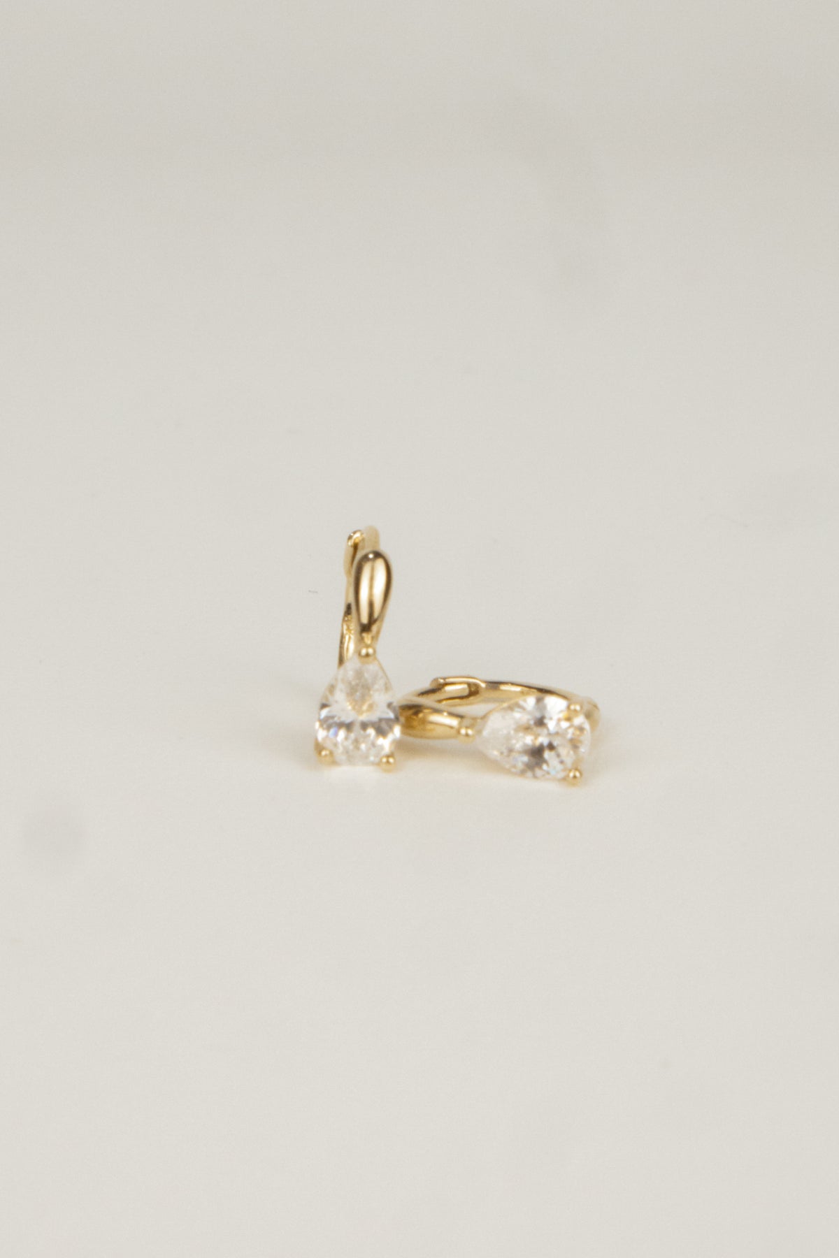 10K Norma Pear Cartilage Hoop Earrings