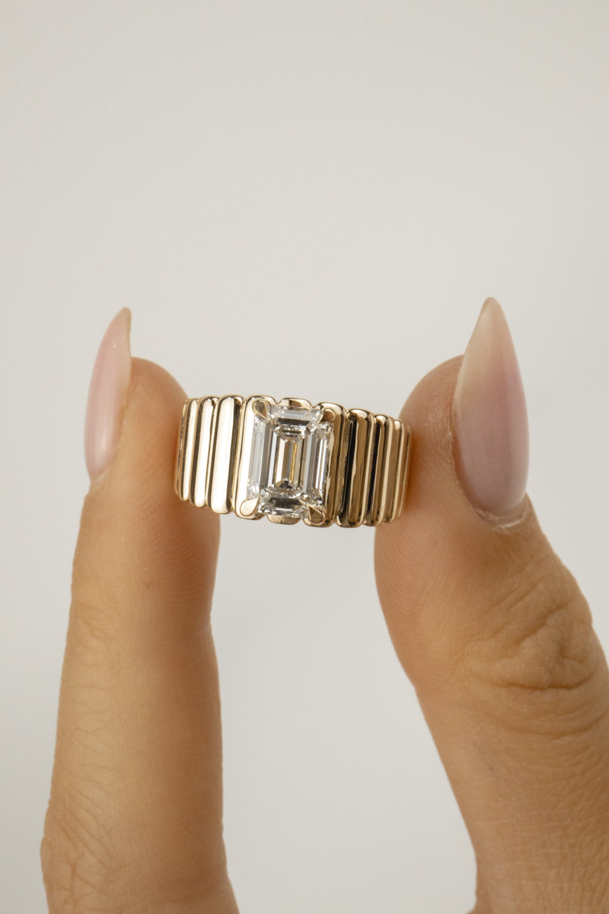 Elizabeth Engagement Ring- 2ct Emerald-Cut