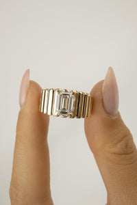 Elizabeth Engagement Ring- 2ct Emerald-Cut
